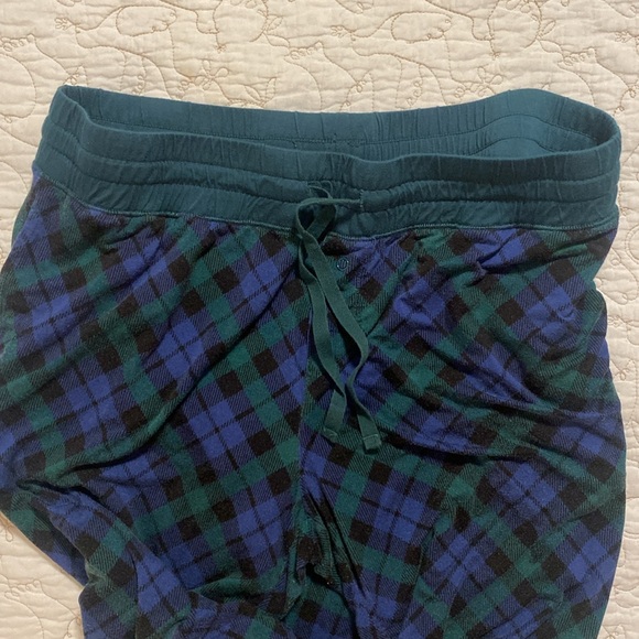 Little Sleepies Emerald Plaid Jogger PJ Pants - Picture 3 of 4
